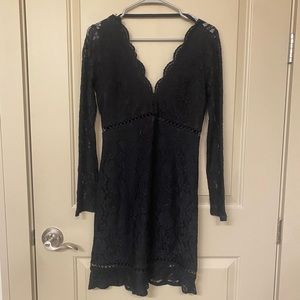 Express lace bodycon dress